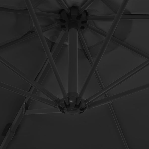 vidaXL Parasol with Portable Parasol Base Anthracite