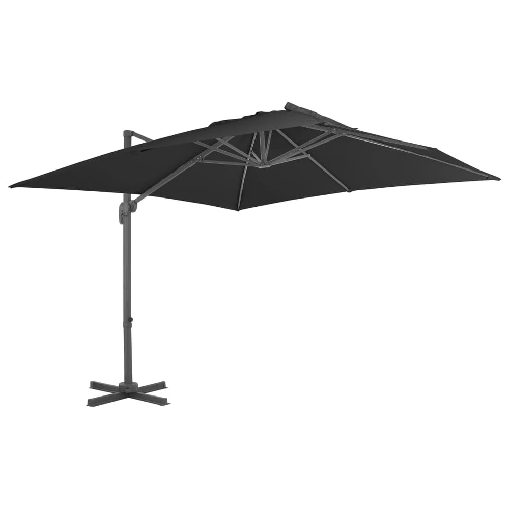 vidaXL Parasol with Portable Parasol Base Anthracite