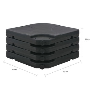 vidaXL Parasol with Portable Parasol Base Anthracite