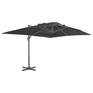 vidaXL Parasol with Portable Parasol Base Anthracite
