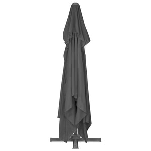 vidaXL Parasol with Portable Parasol Base Anthracite