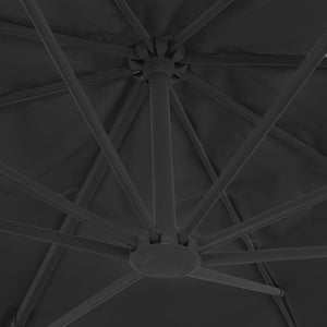 vidaXL Parasol with Portable Parasol Base Anthracite