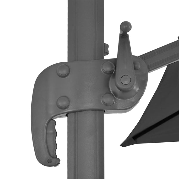 vidaXL Parasol with Portable Parasol Base Anthracite