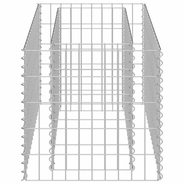 vidaXL Galvanized Steel Raised Garden Bed Gabion 90x50x50 cm
