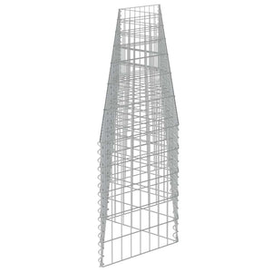 vidaXL Gabion Wall Galvanized Steel 450x30x50 cm