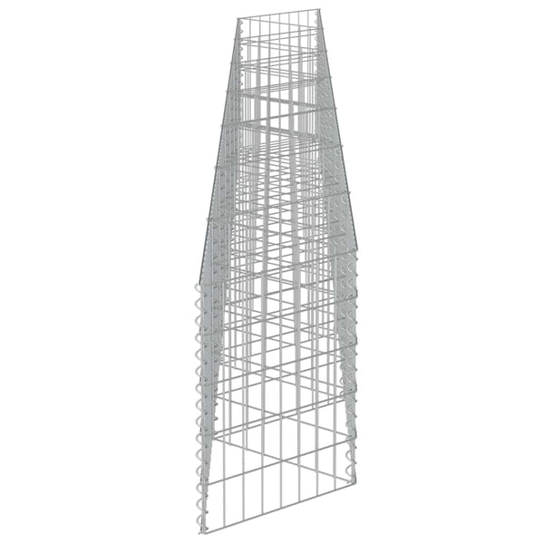 vidaXL Gabion Wall Galvanized Steel 450x30x50 cm