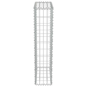 vidaXL Gabion Wall with Cover Galvanized Steel 50x20x100 cm