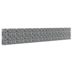 vidaXL Gabion Wall with Cover Galvanised Steel 600×30×100 cm