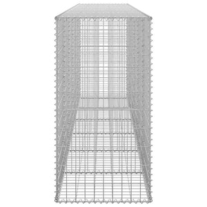 vidaXL Gabion Wall with Cover Galvanized Steel 300×50×100 cm