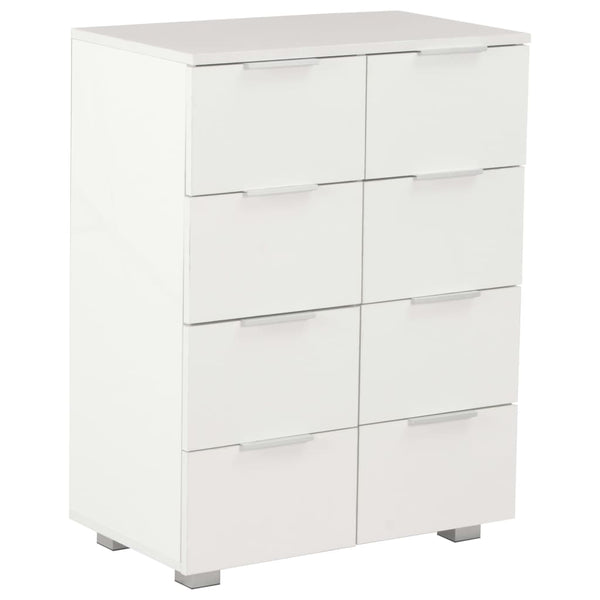 vidaXL High-Gloss White Sideboard 60x35x80 cm Engineered Wood