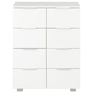 vidaXL High-Gloss White Sideboard 60x35x80 cm Engineered Wood