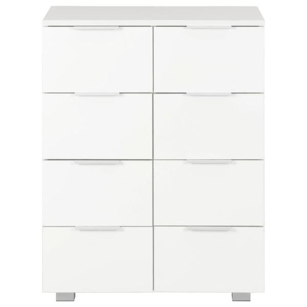 vidaXL High-Gloss White Sideboard 60x35x80 cm Engineered Wood