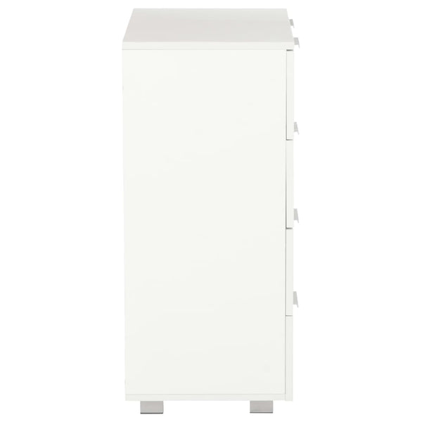 vidaXL High-Gloss White Sideboard 60x35x80 cm Engineered Wood