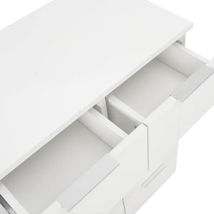 vidaXL High-Gloss White Sideboard 60x35x80 cm Engineered Wood