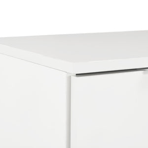 vidaXL High-Gloss White Sideboard 71x35x80 cm Engineered Wood