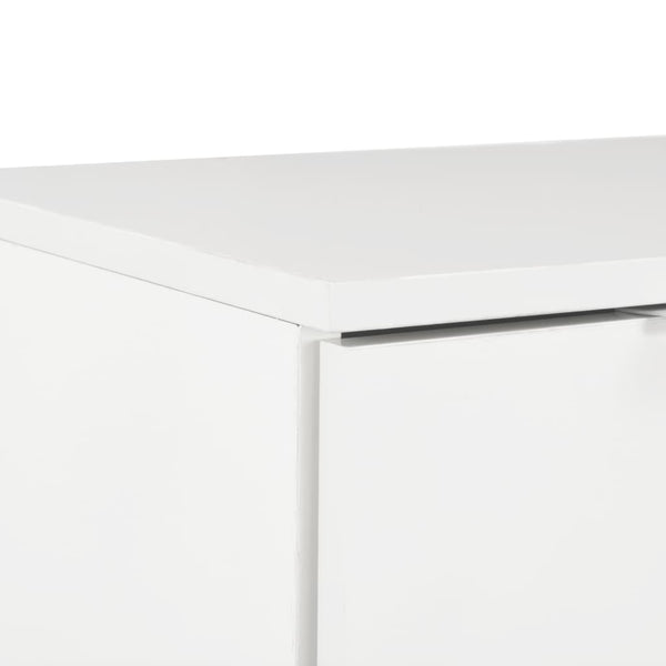 vidaXL High-Gloss White Sideboard 71x35x80 cm Engineered Wood