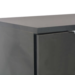 vidaXL High-Gloss Black Sideboard 107x35x80.5 cm
