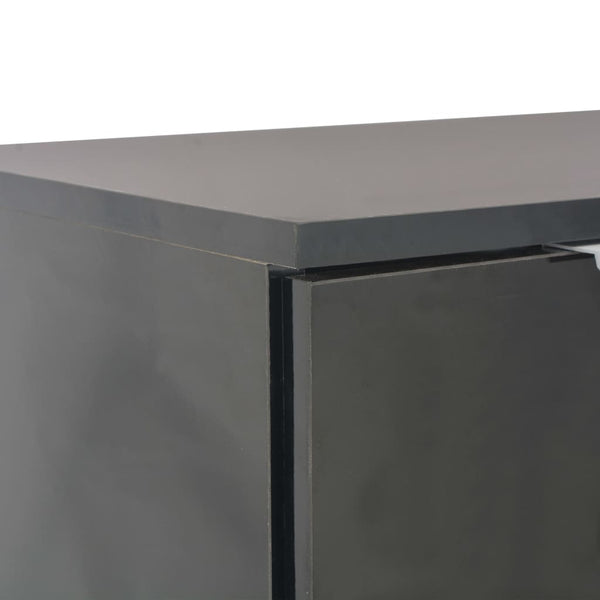 vidaXL High-Gloss Black Sideboard 107x35x80.5 cm