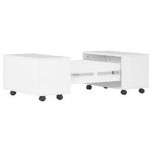 vidaXL Coffee Table High-Gloss White 60x60x35 cm Chipboard