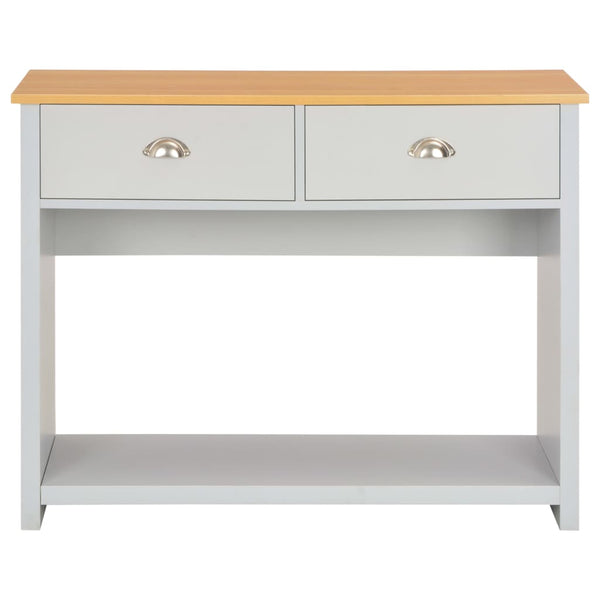 vidaXL Console Table Grey 97x35x76 cm