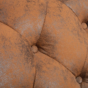 vidaXL Chaise Lounge Brown Suede Look
