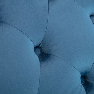 vidaXL Chaise Lounge Blue Velvet