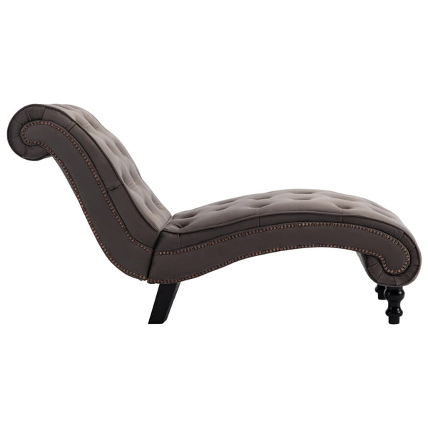 vidaXL Chaise Lounge Grey Velvet