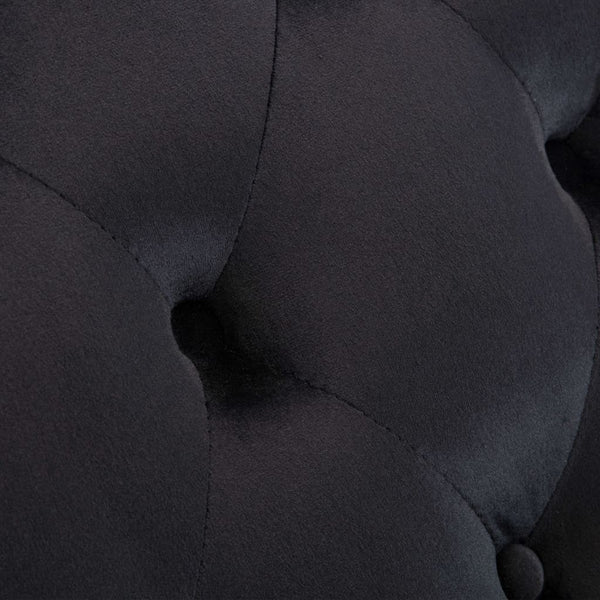 vidaXL Chaise Lounge Black Velvet