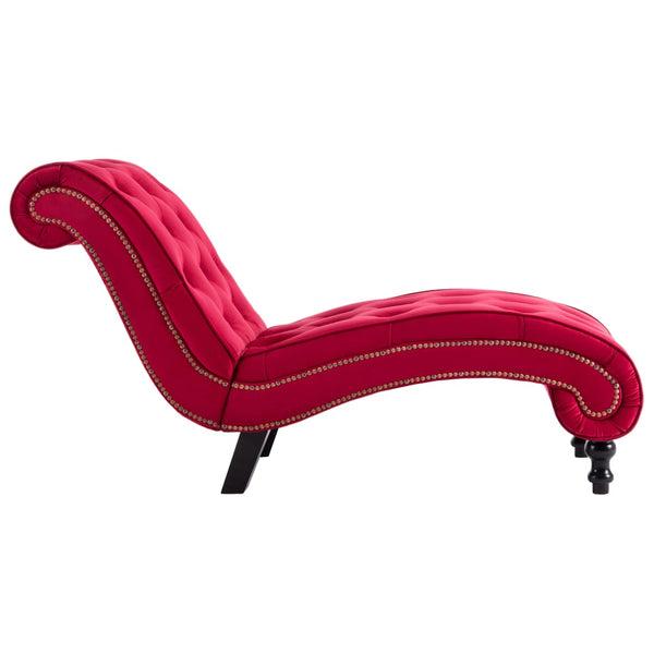 vidaXL Chaise Lounge Red Velvet