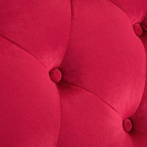 vidaXL Chaise Lounge Red Velvet