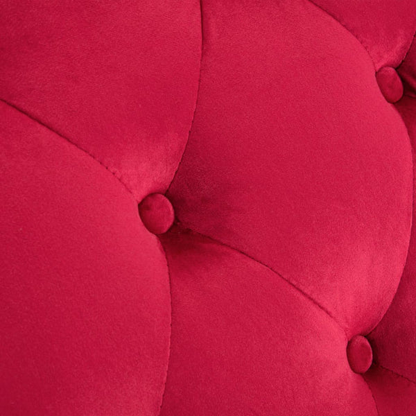 vidaXL Chaise Lounge Red Velvet