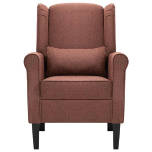 vidaXL Armchair Brown Fabric