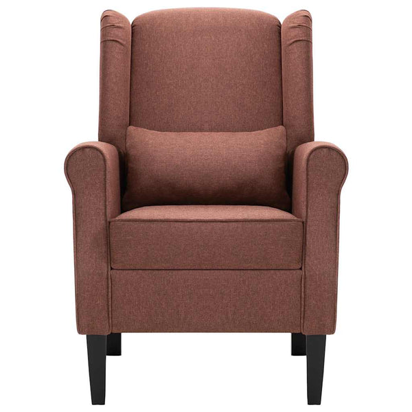 vidaXL Armchair Brown Fabric