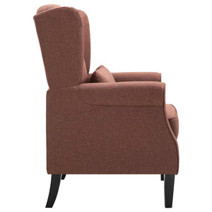 vidaXL Armchair Brown Fabric
