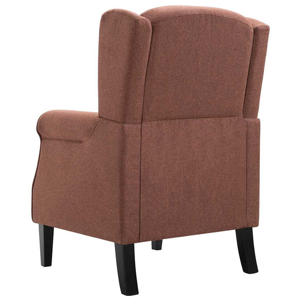 vidaXL Armchair Brown Fabric
