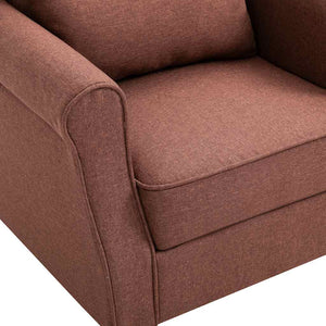 vidaXL Armchair Brown Fabric