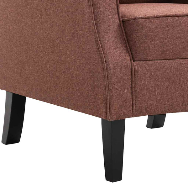 vidaXL Armchair Brown Fabric