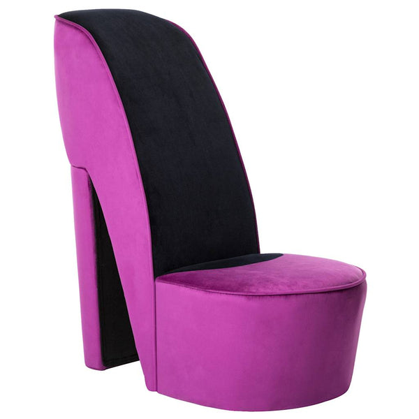 vidaXL High-Heel Shoe Chair Purple Velvet