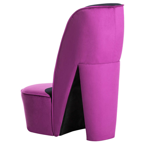 vidaXL High-Heel Shoe Chair Purple Velvet