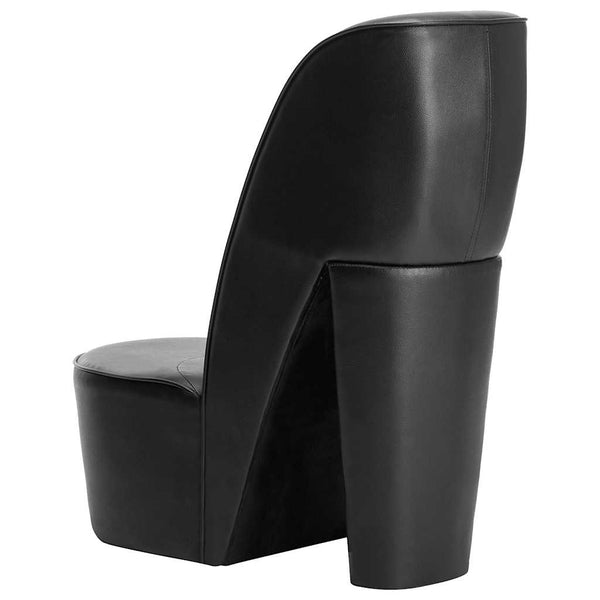 vidaXL High Heel Shoe Chair Black Artificial Leather