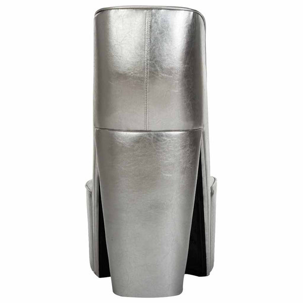 vidaXL Silver High Heel Shoe Chair Faux Leather