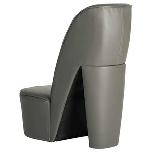 vidaXL High Heel Chair Grey Faux Leather