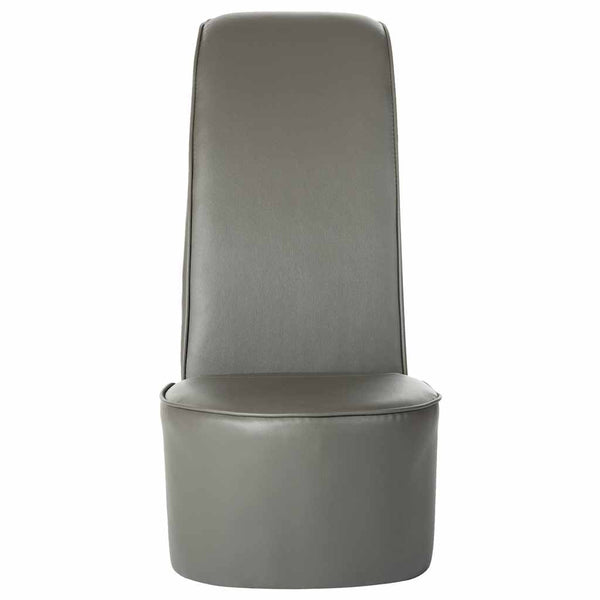vidaXL High Heel Chair Grey Faux Leather
