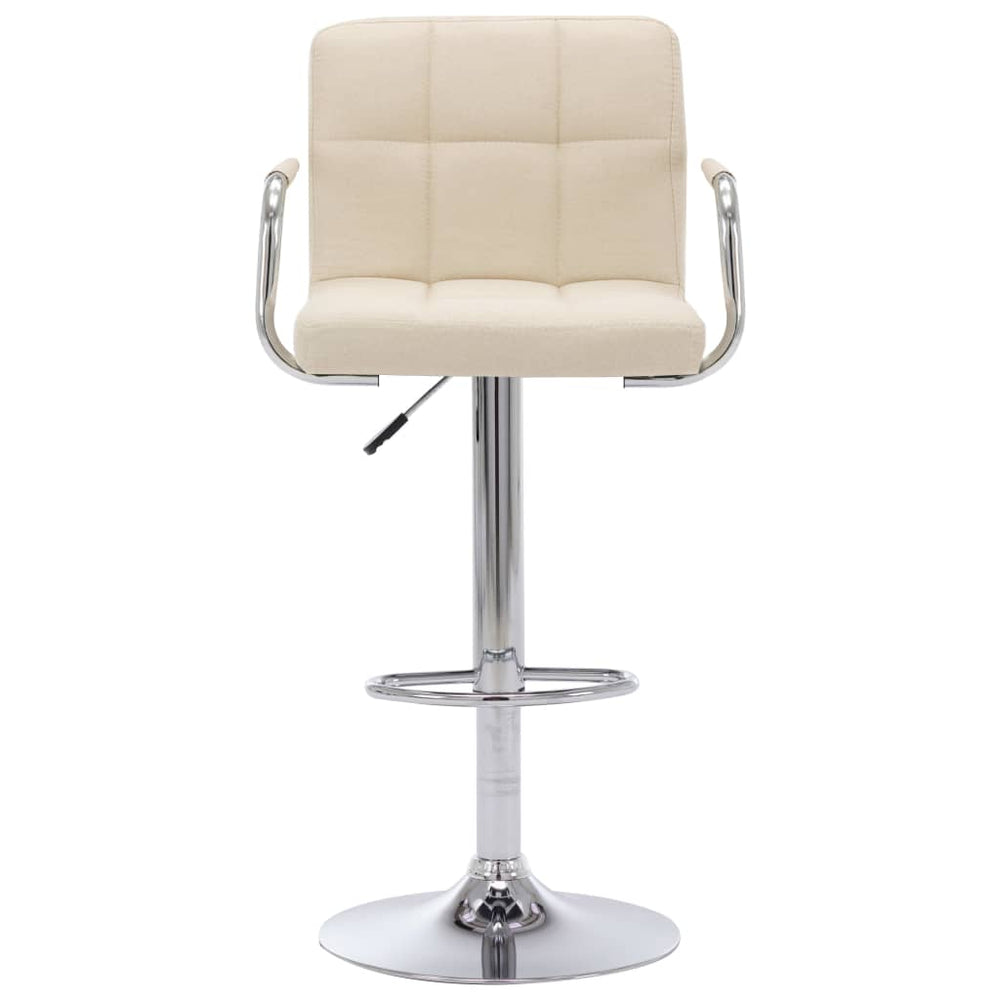 vidaXL Bar Stool Cream Fabric