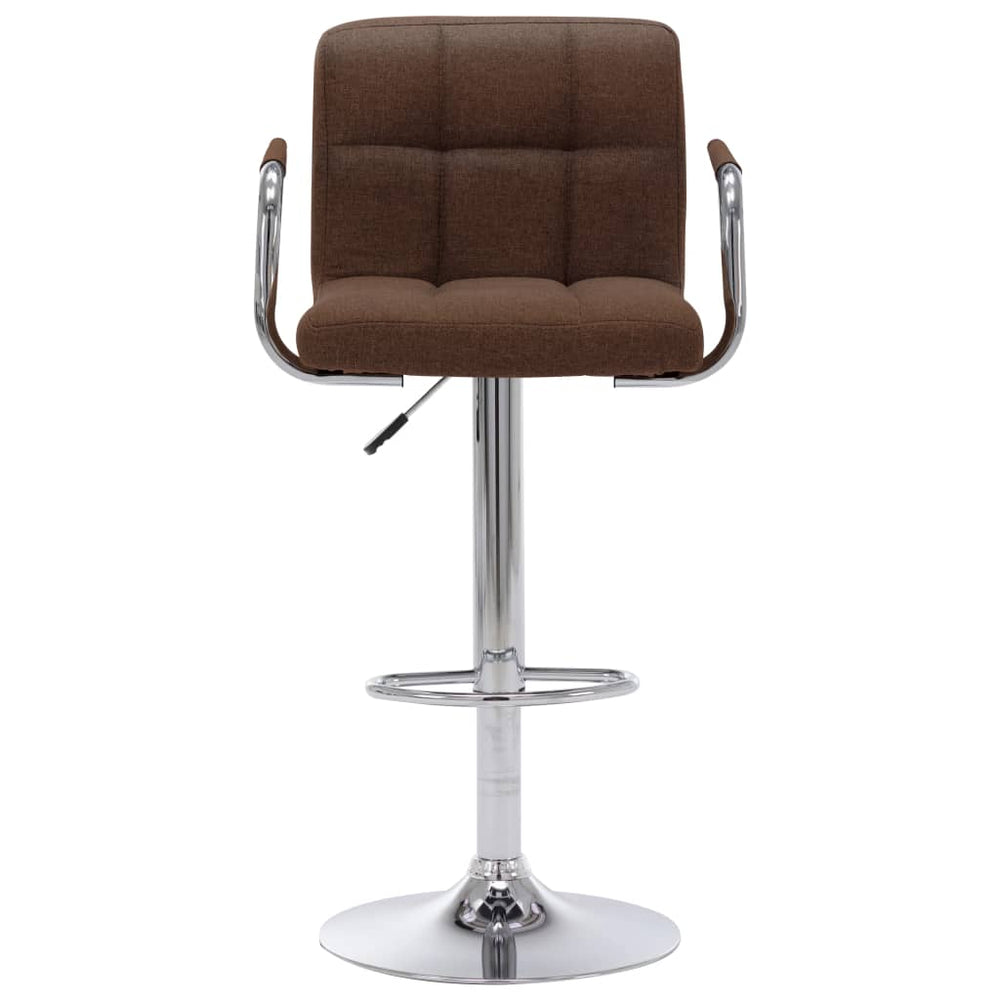 vidaXL Bar Stool Brown Fabric