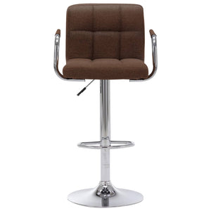 vidaXL Bar Stool Brown Fabric