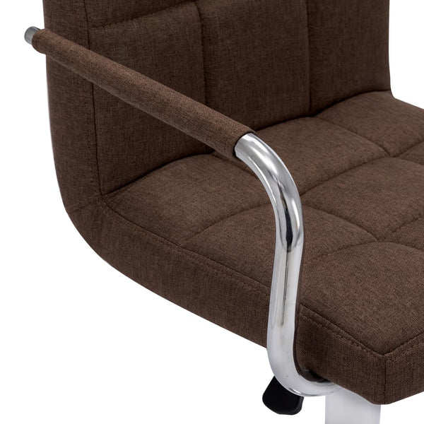 vidaXL Bar Stool Brown Fabric