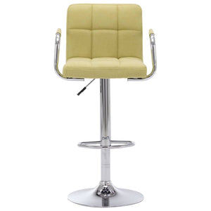 vidaXL Bar Stool Green Fabric