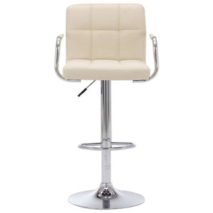 vidaXL Bar Stools 2 pcs Cream Fabric
