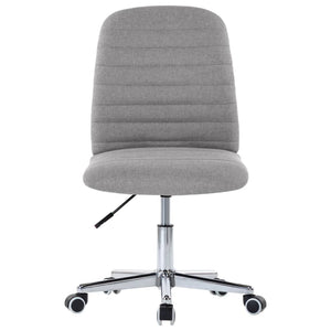 vidaXL Dining Chairs 2 pcs Light Grey Fabric